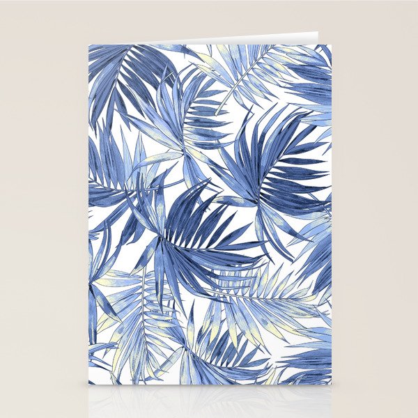 seamless pattern of abstract palm leaves Stationery Card Gallery Image 1