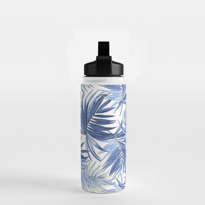 seamless pattern of abstract palm leaves Water Bottle Gallery Image 2