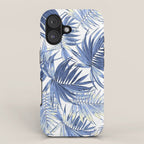 seamless pattern of abstract palm leaves iPhone Case Gallery Image 1