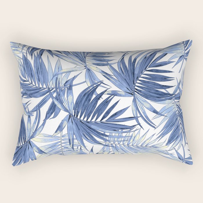 seamless pattern of abstract palm leaves Rectangular Pillow Gallery Image 2