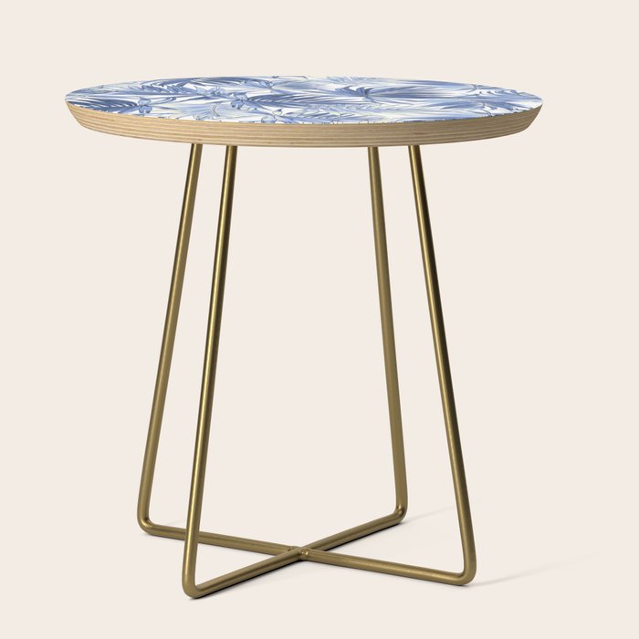 seamless pattern of abstract palm leaves Side Table Gallery Image 1