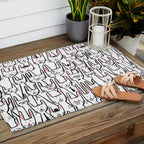 Bunny family Outdoor Rug Gallery Image 2