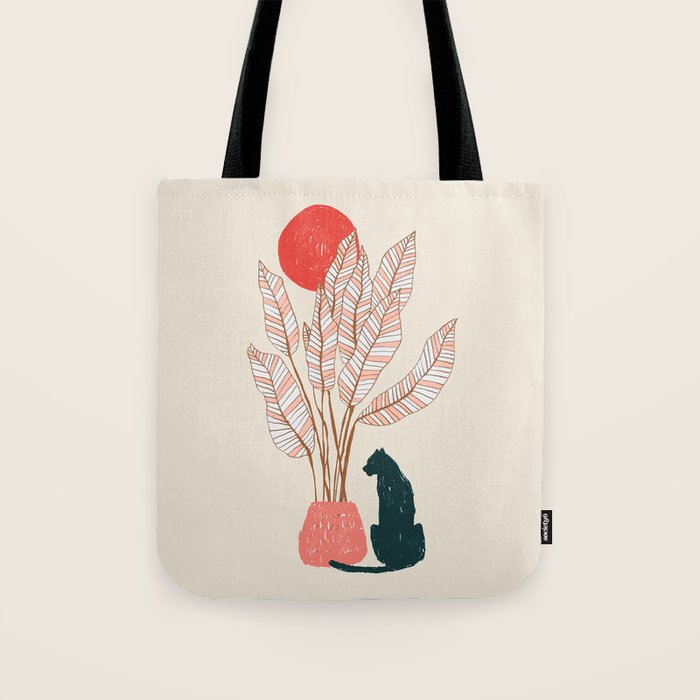 Summer panther Tote Bag Gallery Image 1