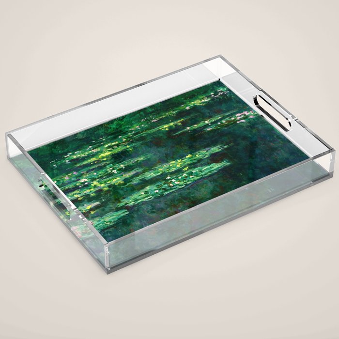 Claude Monet "Water Lilies" (14) Acrylic Tray Gallery Image 1
