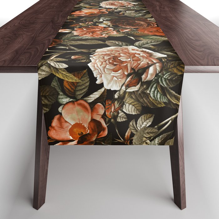 Autumn Winter Flowers Table Runner Gallery Image 1