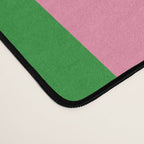 Bold Fun Vertical Stripes Green and Pink Simple Colorful Pop Pattern Desk Mat Gallery Image 4