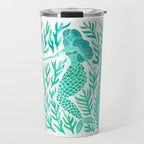 Kelp Forest Mermaid - Mint Palette Travel Mug Gallery Image 1