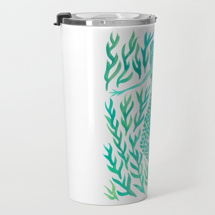 Kelp Forest Mermaid - Mint Palette Travel Mug Gallery Image 3