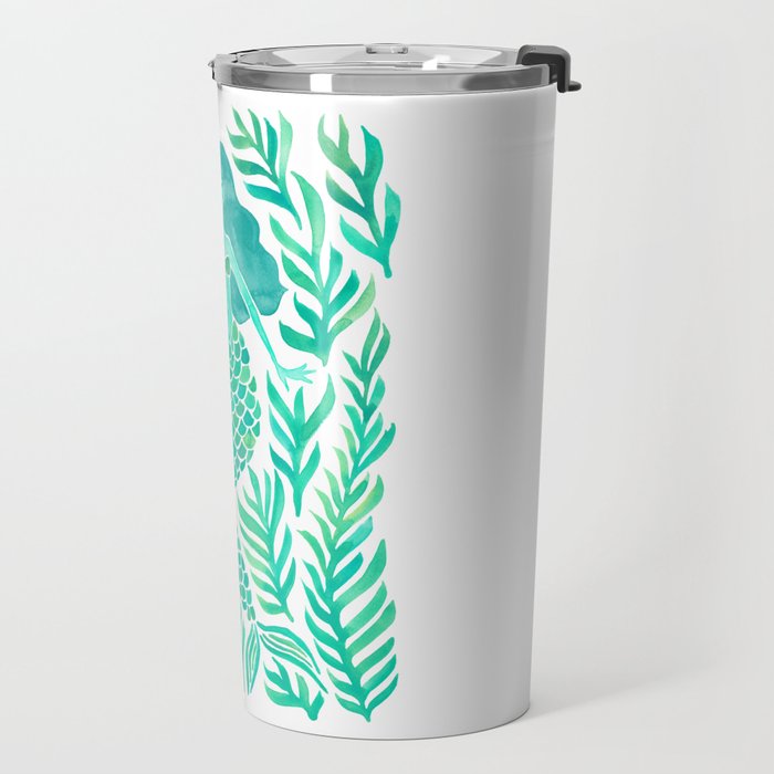 Kelp Forest Mermaid - Mint Palette Travel Mug Gallery Image 2