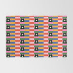 Mod Color Blocked Flower Pattern Rug Gallery Image 2
