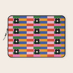 Mod Color Blocked Flower Pattern Laptop Sleeve Gallery Image 1