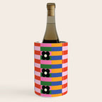 Mod Color Blocked Flower Pattern Wine Chiller Gallery Image 2