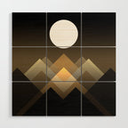 Path between hills Wood Wall Art Gallery Image 1