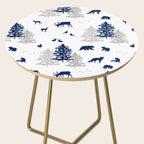 Navy Blue Woodland Animals Side Table Gallery Image 2
