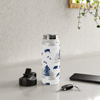 Navy Blue Woodland Animals Water Bottle Gallery Image 4