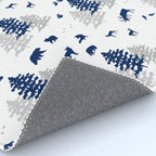 Navy Blue Woodland Animals Rug Gallery Image 4