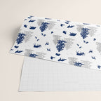 Navy Blue Woodland Animals Wrapping Paper Gallery Image 2