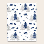 Navy Blue Woodland Animals Notebook Gallery Image 4