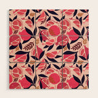 Pomegranate - Pink Wood Wall Art Gallery Image 1