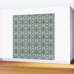 Coastal Ikat Stripe - weathered blue Wall Mural Gallery Image 2