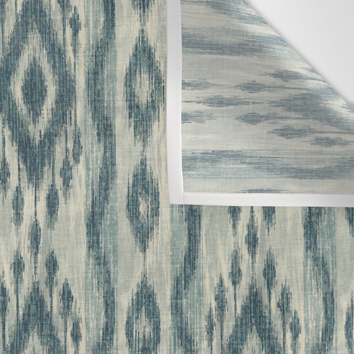 Coastal Ikat Stripe - weathered blue Wall Tapestry Gallery Image 3