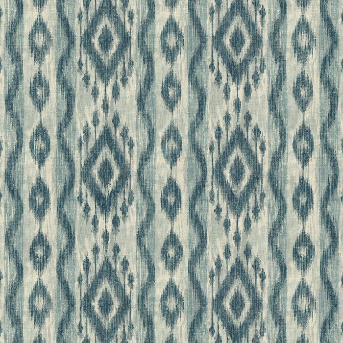 Coastal Ikat Stripe - weathered blue Coffee Mug Gallery Image 2