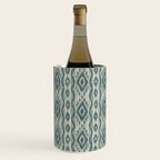 Coastal Ikat Stripe - weathered blue Wine Chiller Gallery Image 3