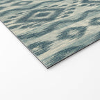 Coastal Ikat Stripe - weathered blue Welcome Mat Gallery Image 2