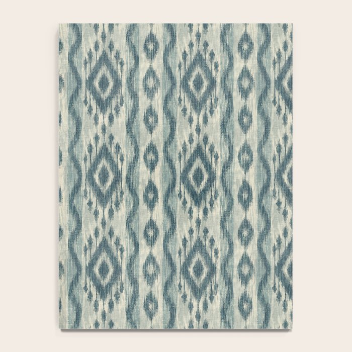 Coastal Ikat Stripe - weathered blue Notebook Gallery Image 4