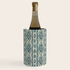 Coastal Ikat Stripe - weathered blue Wine Chiller Gallery Image 1