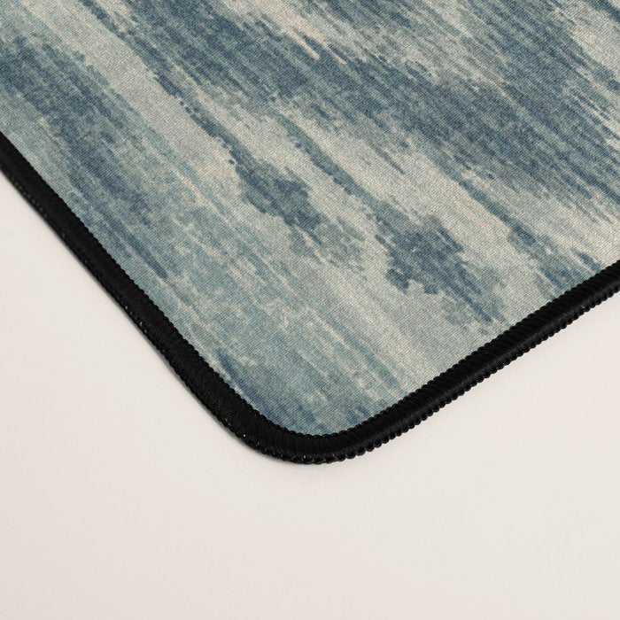 Coastal Ikat Stripe - weathered blue Desk Mat Gallery Image 4