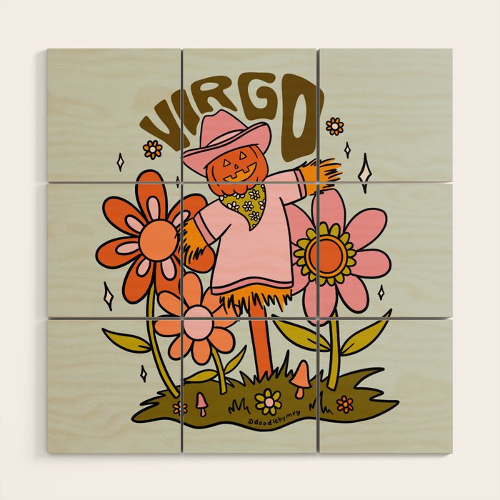 Virgo Scarecrow Wood Wall Art Gallery Image 1