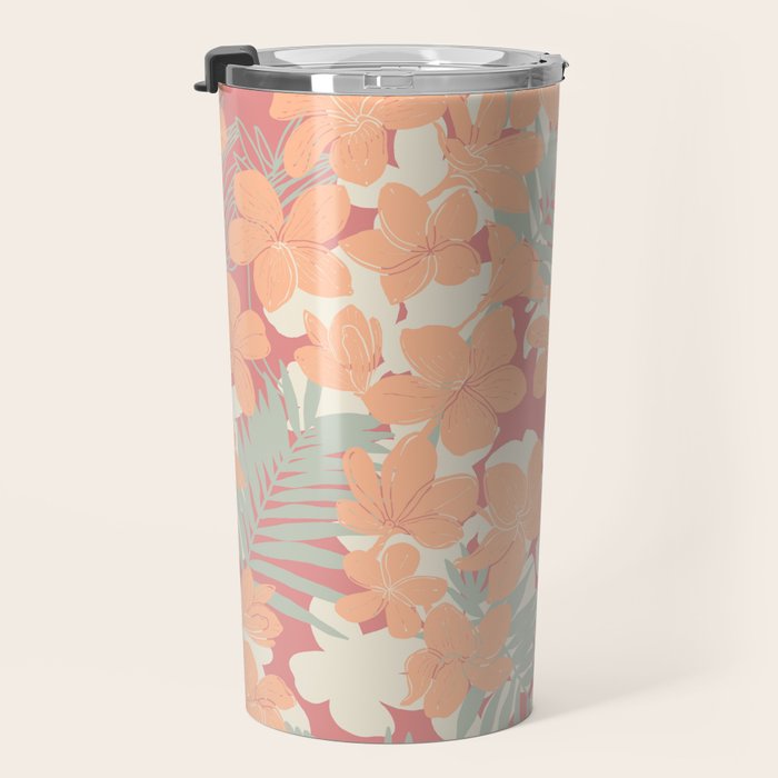 Exotic plumeria flowers A Travel Mug Gallery Image 3