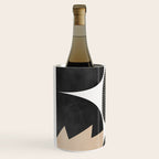 black white abstract shape art 2 Wine Chiller Gallery Image 2