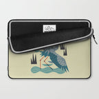 Stretching Heron Laptop Sleeve Gallery Image 2