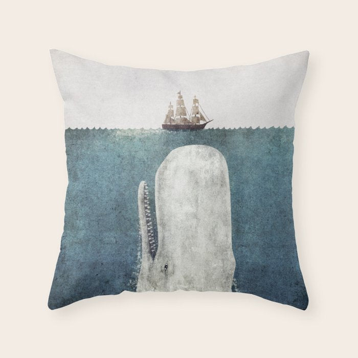 The White Whale Throw Pillow Gallery Image 6