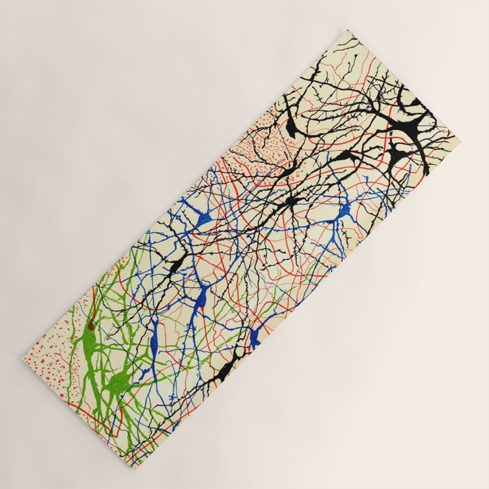 Santiago Ramón Y Cajal Nerve Cells Yoga Mat Gallery Image 1