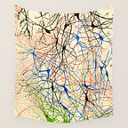 Santiago Ramón Y Cajal Nerve Cells Wall Tapestry Gallery Image 4