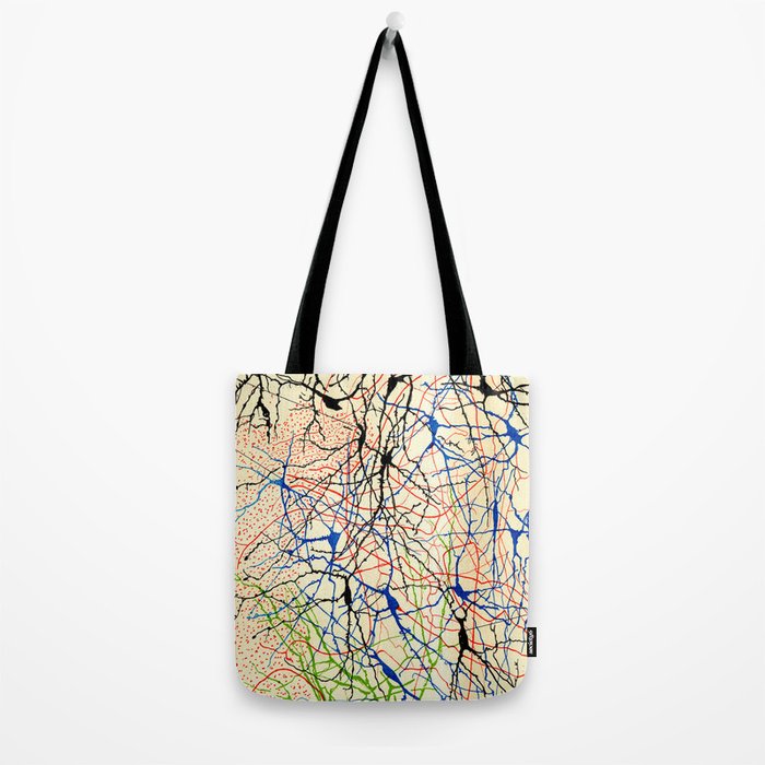 Santiago Ramón Y Cajal Nerve Cells Tote Bag Gallery Image 2