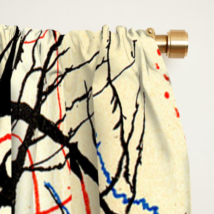 Santiago Ramón Y Cajal Nerve Cells Window Curtain Gallery Image 2