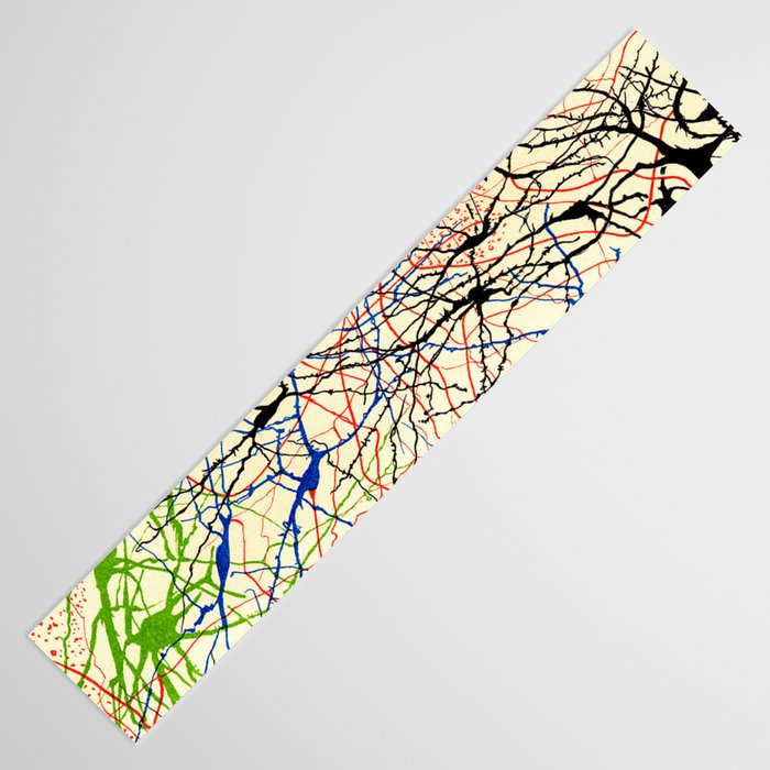 Santiago Ramón Y Cajal Nerve Cells Table Runner Gallery Image 3