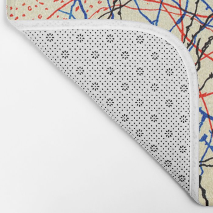 Santiago Ramón Y Cajal Nerve Cells Bath Mat Gallery Image 2