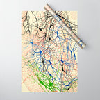Santiago Ramón Y Cajal Nerve Cells Wrapping Paper Gallery Image 1