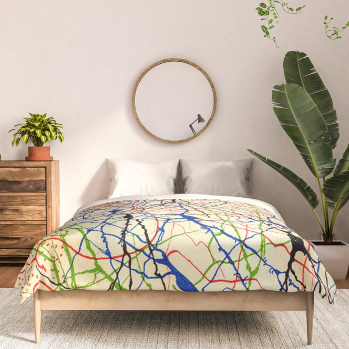 Santiago Ramón Y Cajal Nerve Cells Comforter Gallery Image 3