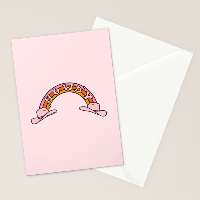 Howdy Rainbow Stationery Card Gallery Image 2