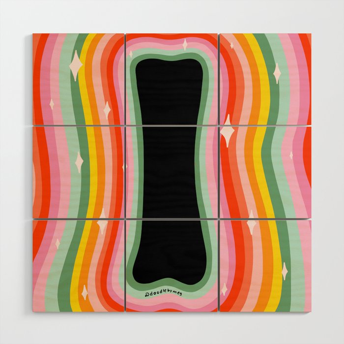 Rainbow I Wood Wall Art Gallery Image 1