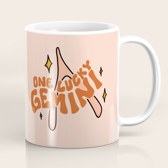 One Lucky Gemini Coffee Mug Gallery Image 1