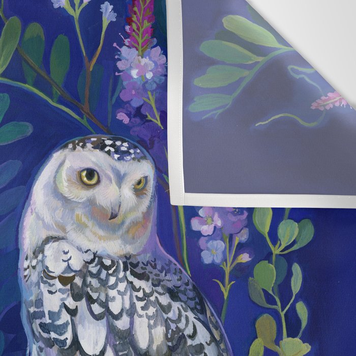 Flower Garden Owls Wall Tapestry Gallery Image 3