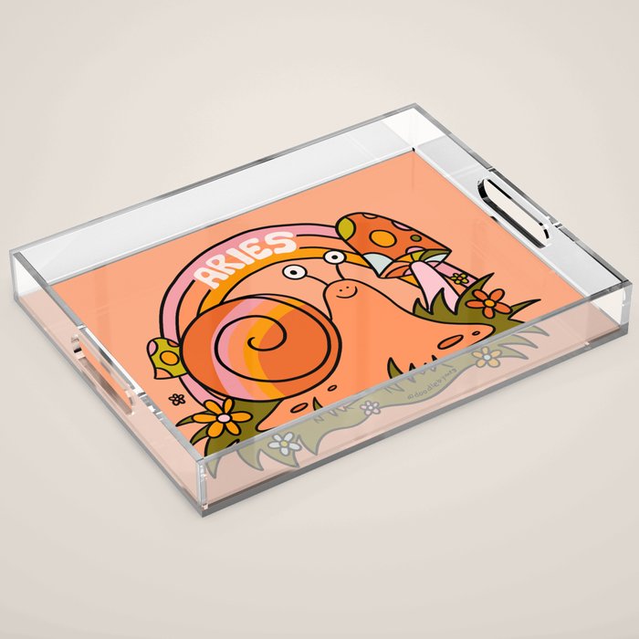 Aries Snail Acrylic Tray Gallery Image 1
