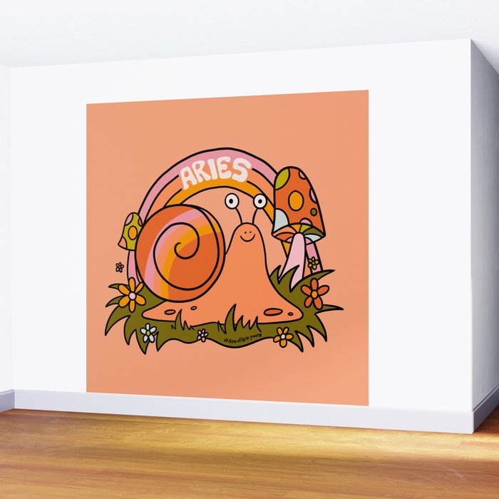 Aries Snail Wall Mural Gallery Image 2